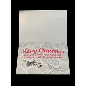 2014 Majik Ninja Entertainment Twiztid Merry Christmas Autographed Greeting Card